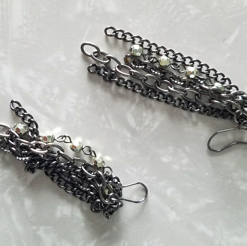 Women's silver earrings